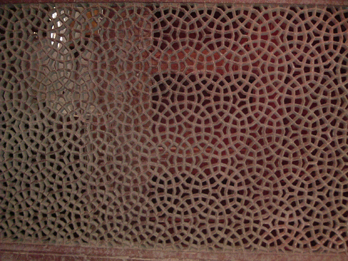 Lavorazione finestra Fatehpur Sikri, India